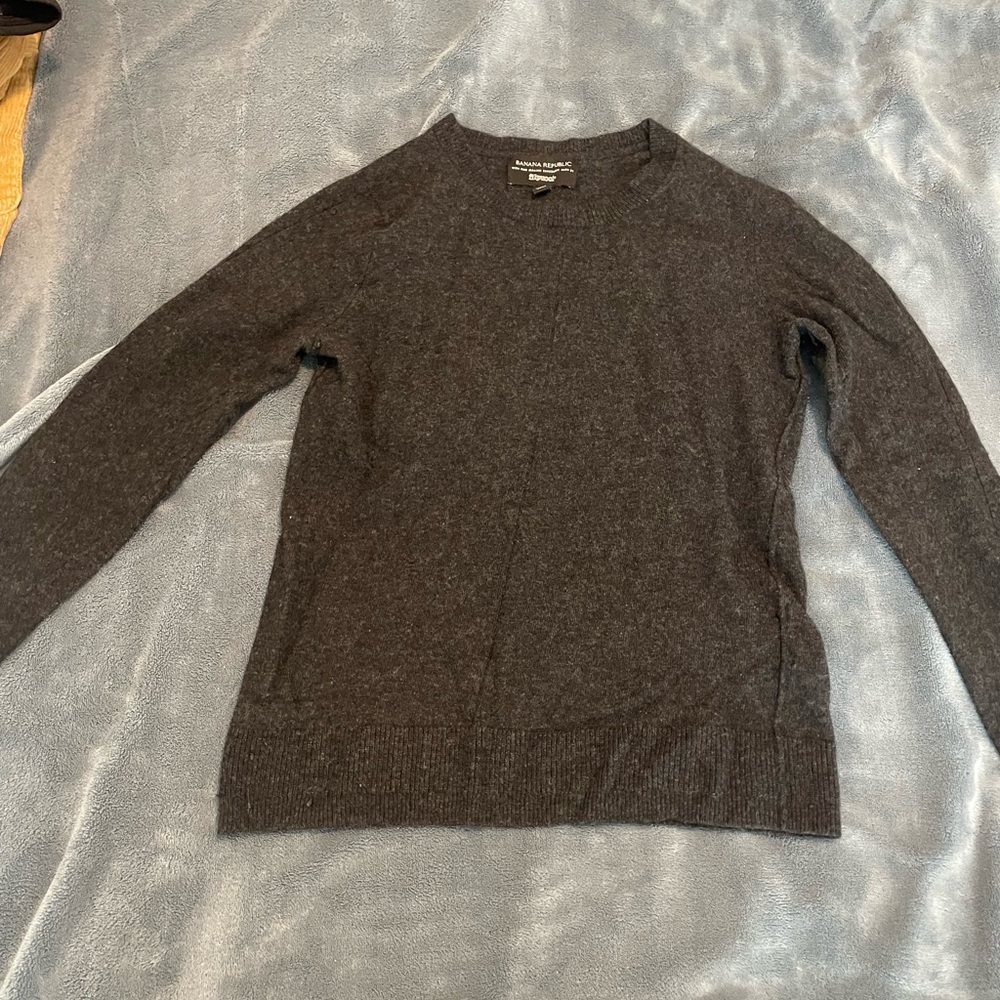 BANANA REPUBLIC Gray Sweater WITH FINE ITALIAN SUPERLOFT YARN BY filpucci